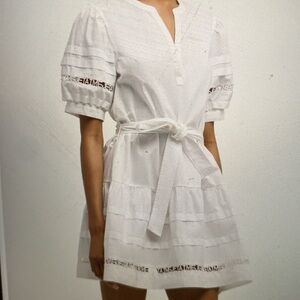 Belted Mini Dress | Size 2